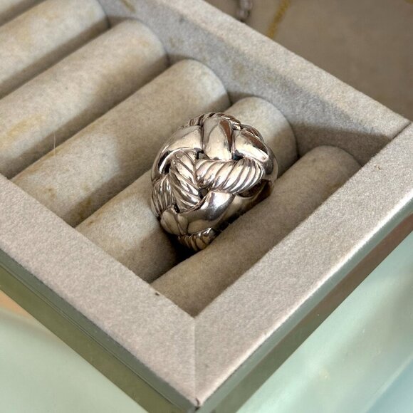 David Yurman Belmont Curb Ring – Sterling Silver, Size 7 Discontinued Rare Model - Picture 2 of 8